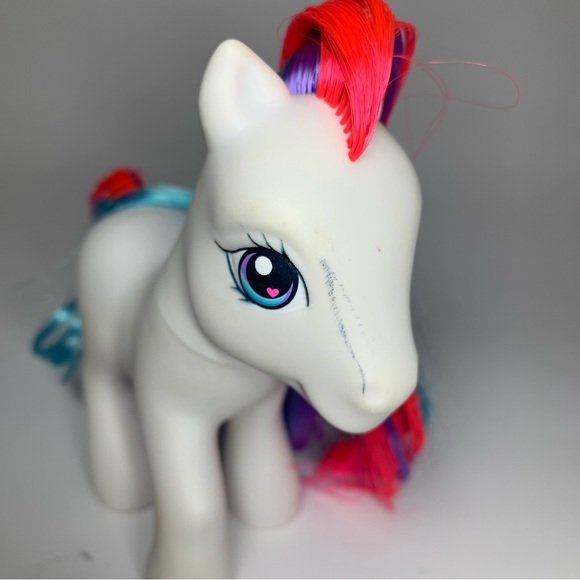 Vintage My Little Pony Bowtie Bow Tie Earth Pony Gen 3 White 2002 As Is - Picture 4 of 10